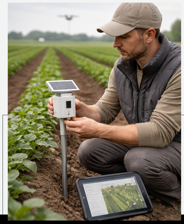 IoT мониторинг сельскохозяйственных полей и контроля в Серпухове