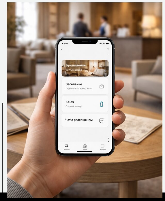 Мобильное приложение для гостей отеля в Серпухове, управление сервисом